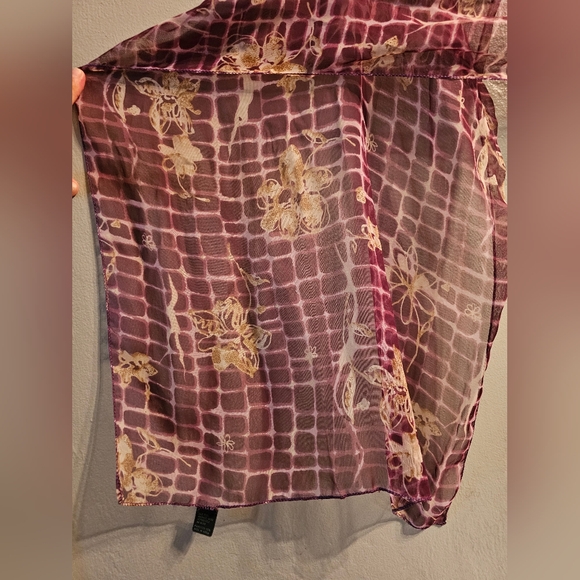 Large Women's Vintage Korean Scarf / Wrap - Picture 7 of 8